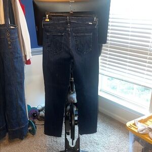 MOTHER Midrise Dazzler Ankle Fray